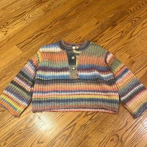 Something Navy Woman’s Rainbow Sweater Size XXS